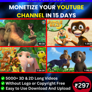 3D CARTOONS LONG VIDEO REELS BUNDLE FOR YOUTUBE AND FACEBOOK