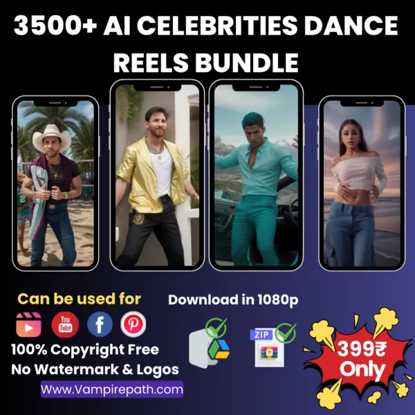 3500+ Ai celebrities Reels bundle
