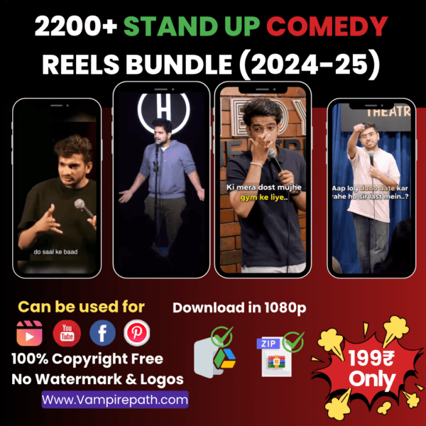 2200+ Stand Up comedy Reels bundle (2024-25)