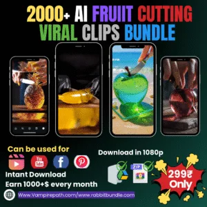 2000+ Viral Glass AI ASMR FRUIT CUTTING BUNDLE