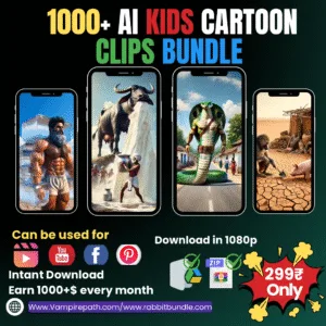 1000+ Ai Kids Cartoon Clips Bundle