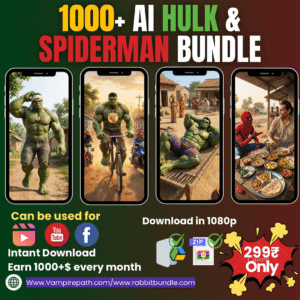1000+ AI Hulk & Spiderman story bundle