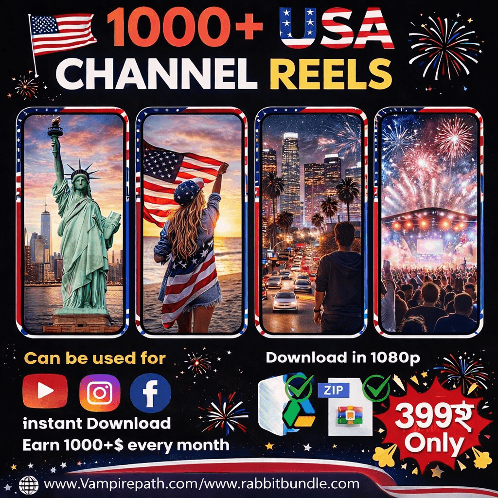 1000+ USA CHANNEL REELS BUNDLE