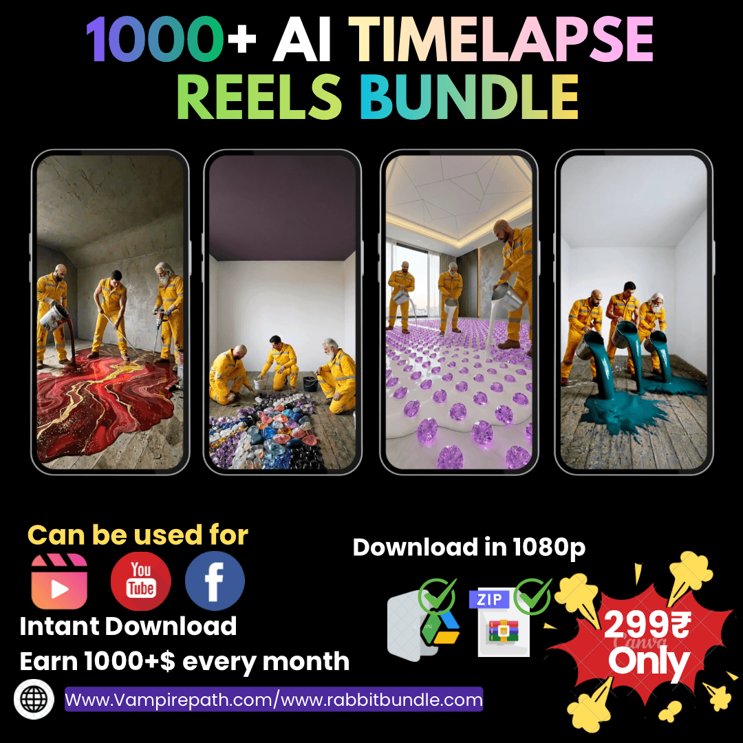 1000+ Ai Timelapse reels bundle