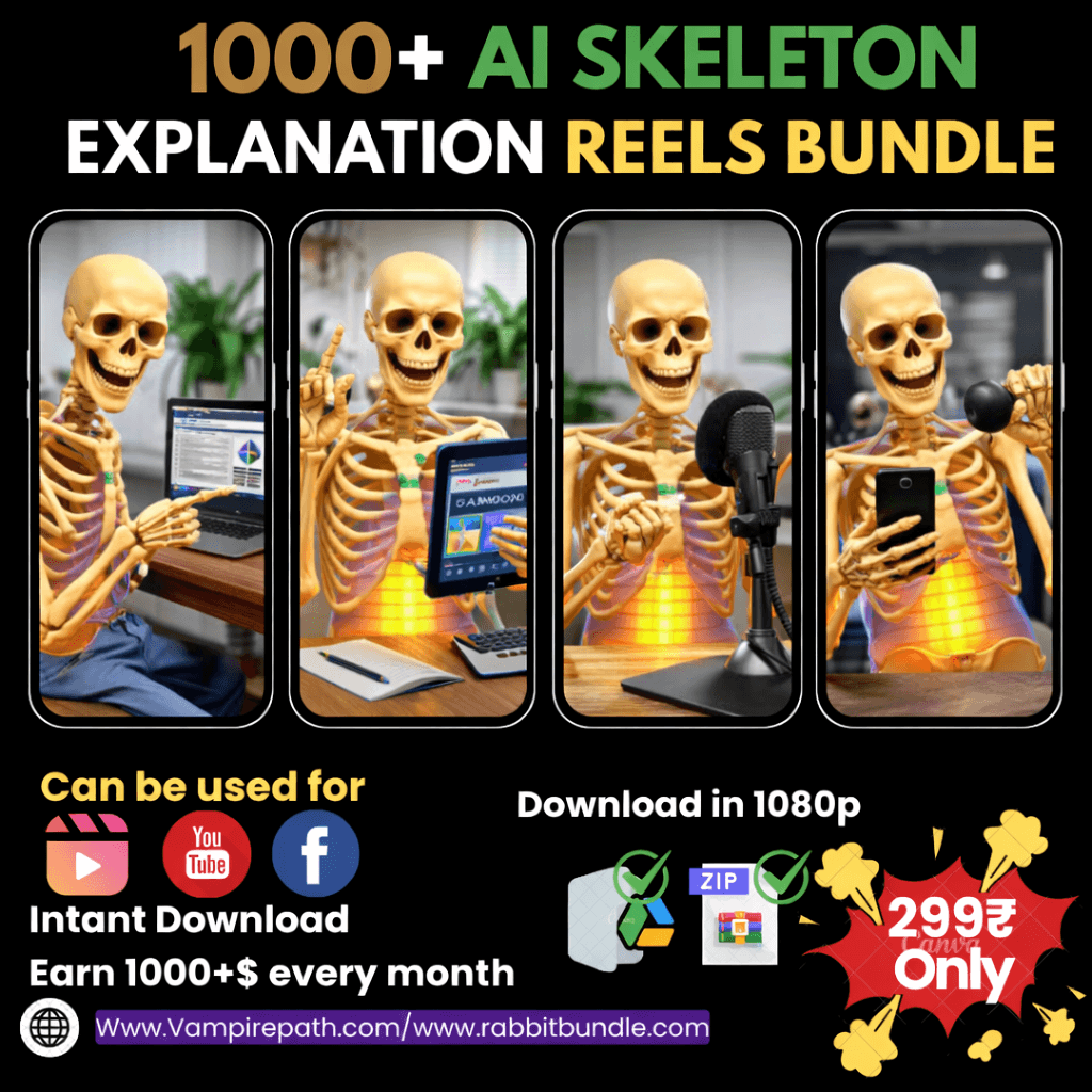 1000+ Ai Skelton explaination videos bundle